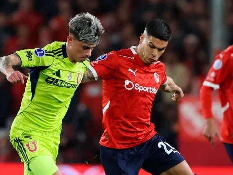 Jugadores de Universidad de Chile e Independiente